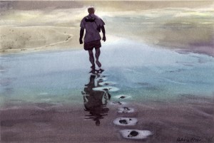 Seaside Footprints